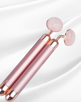 Electric Rose Quartz Roller for Facials